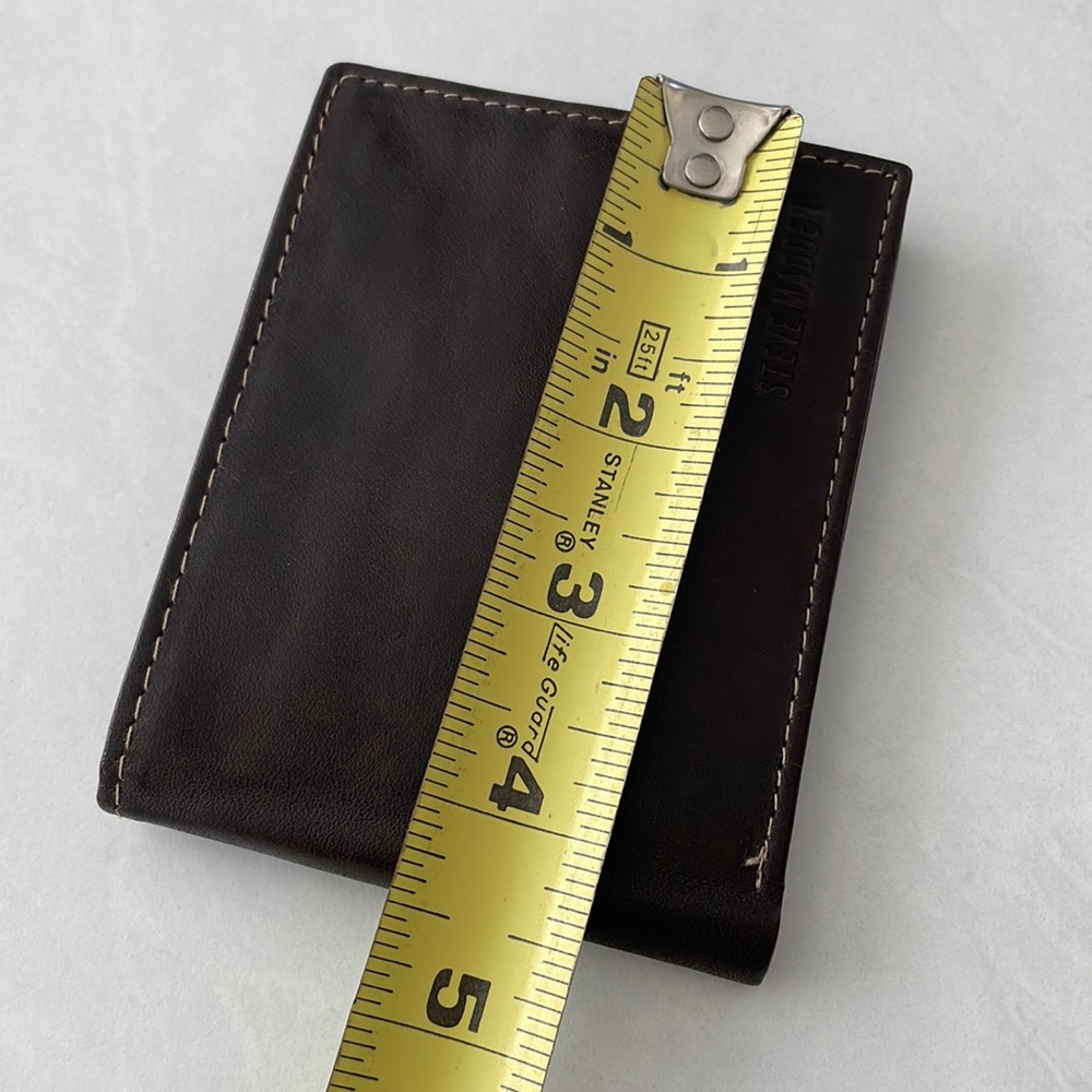 Steve Madden Dark Brown Leather Card Holder - Picture 4 of 7